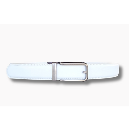 White Auto Buckle- 30mm Width - BeltUpOnline