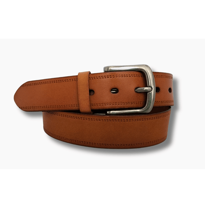 Tan leather belt -38mm wide, available in XXL sizes