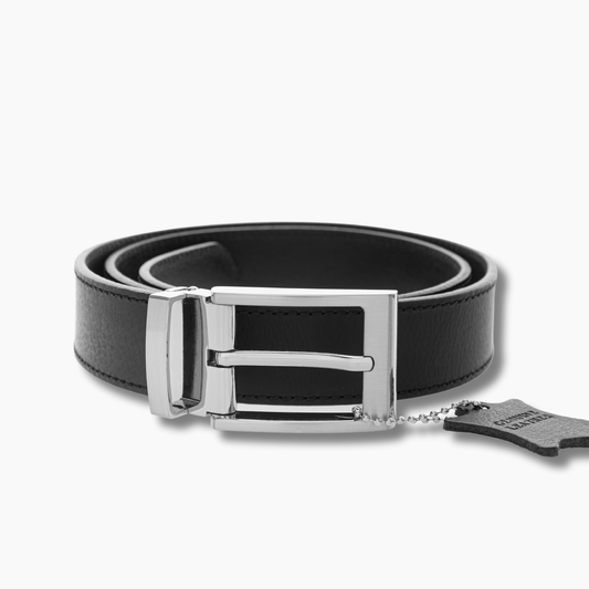 35mm | Black Stitched | Clip On Buckle