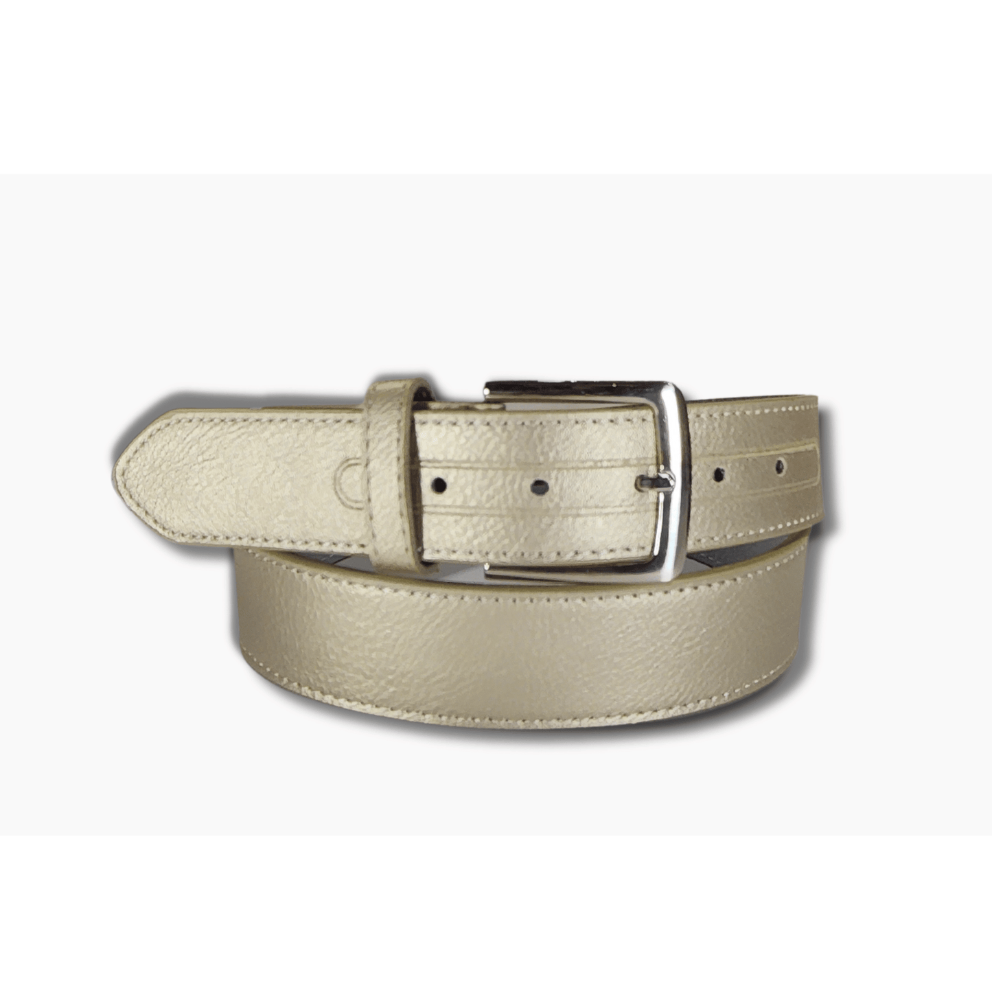 Gold Belt with Siver Buckle- 38 mmm Width - BeltUpOnline