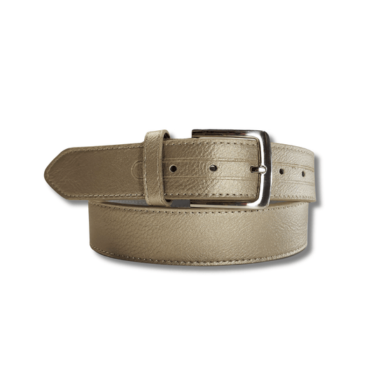 38mm | Gold Jeans Belt | Siver Buckle