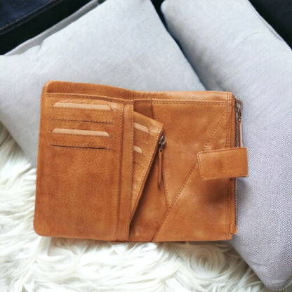 Tan Leather Wallet - Marion - BeltUpOnline