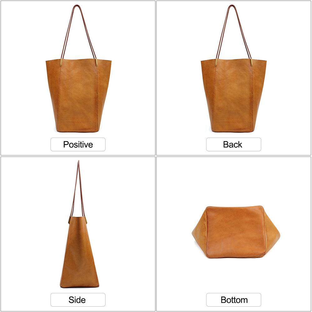 Tan Leather Tote - Vegetable Tanned - BeltUpOnline