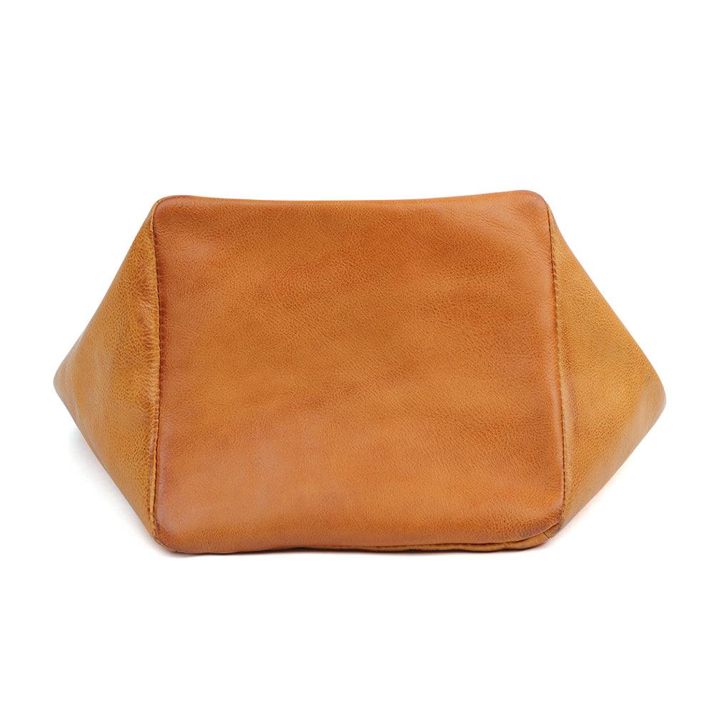 Tan Leather Tote - Vegetable Tanned - BeltUpOnline